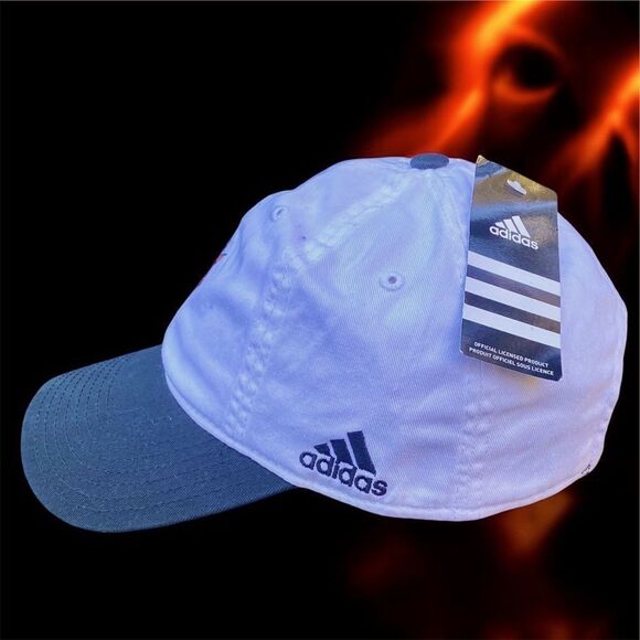 NWT New Adidas Arizona State Sun Devils White Adjustable Baseball Cap/Hat OS - Picture 3 of 10